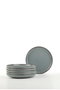 Hermia Juego de Fuentes de Porcelana Gris 19x19 cm (6 Piezas) مود19DUS6730P01